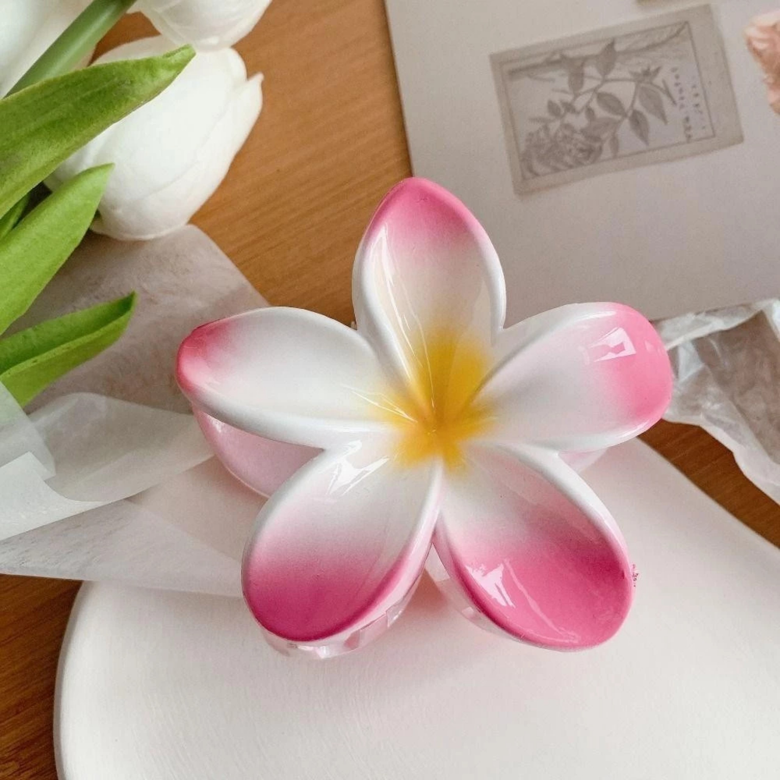 Kẹp Tóc Hoa Sứ Siêu Hít Hót Cho Nữ