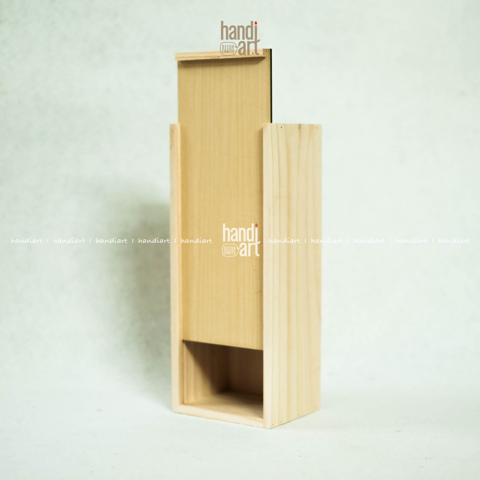 Wooden box, wooden box rectangular pull cap