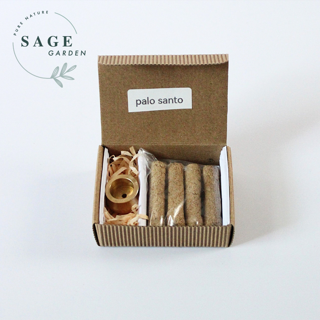 THANH HƯƠNG NÉN 5cm (Palo Santo, White Sage, Cedar)_SAGE GARDEN