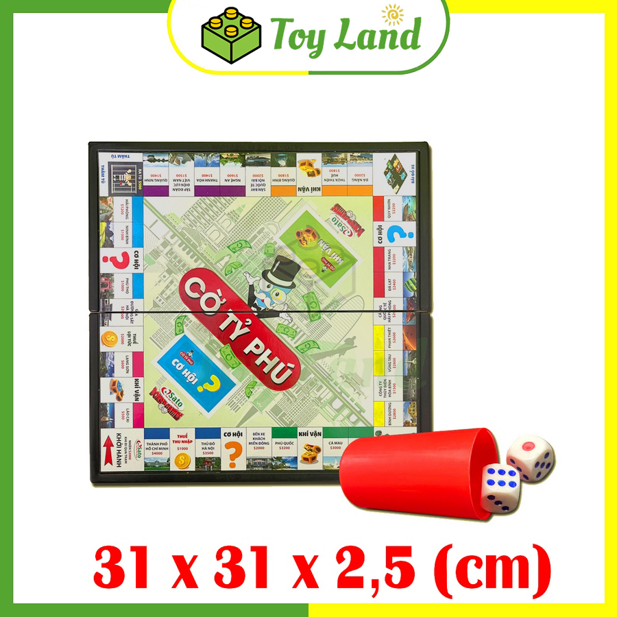 Cờ tỷ phú liên hiệp thành size lớn nhất monopoly bộ cờ tỉ phú đồ chơi trí tuệ trẻ em xả stress giải trí