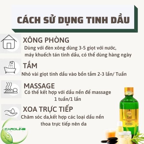 TINH DẦU MỸ CAROLINE- BẠC HÀ 10ML