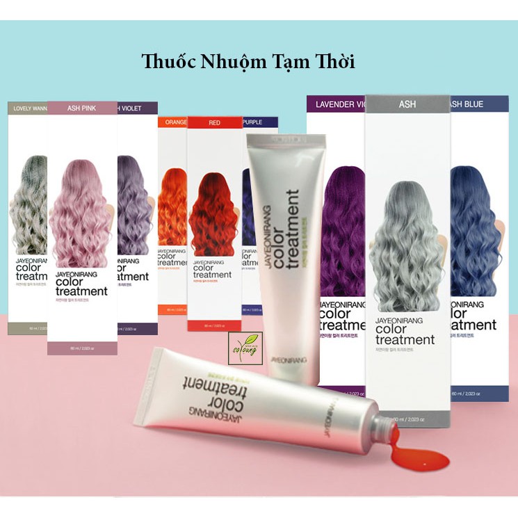 thuốᴄ nhuộm tóc tạm thời JAYEONIRANG (giữ màu 2 tuần)
