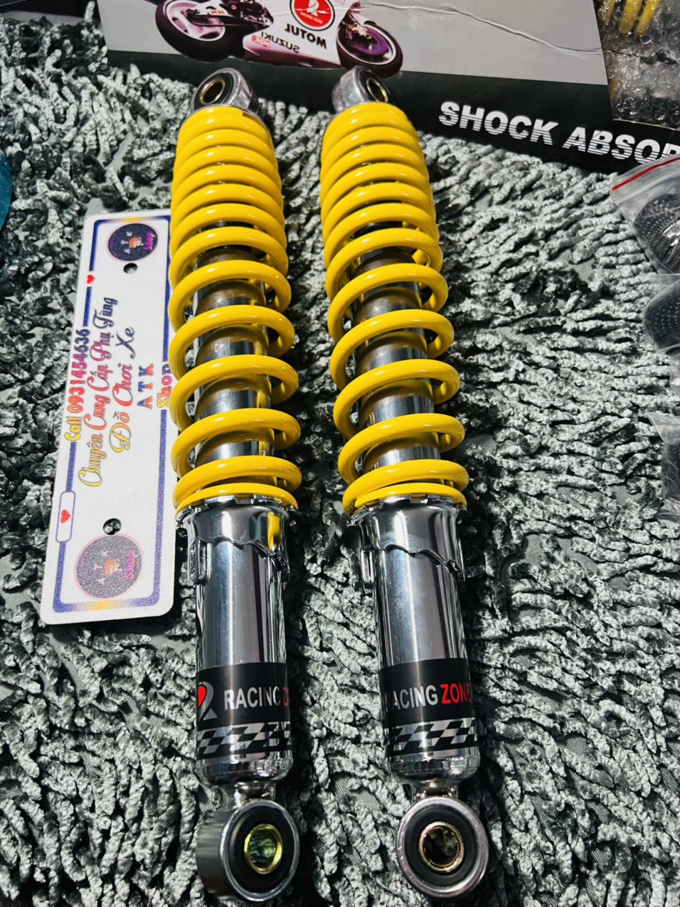 Phuộc sau TAKEGAWA dành cho xe Wave, dream/Future/Fuled Sirius jupiter 5 màu sắc nét