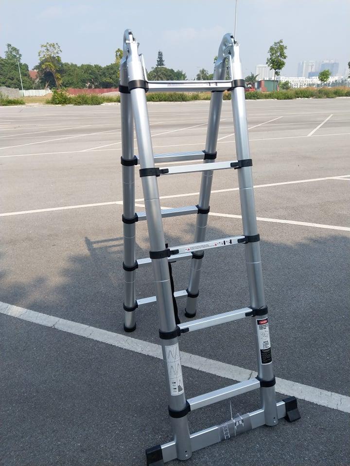 Thang Nhôm Rút Chữ A 4.4M