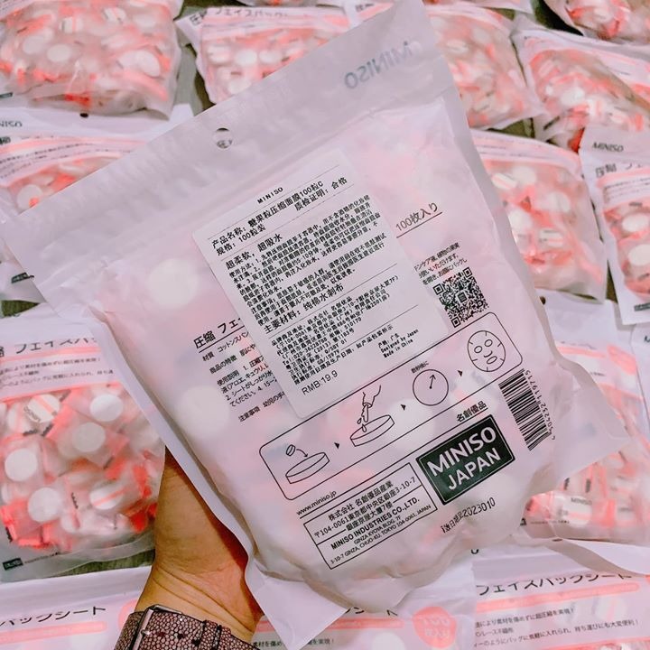 Mặt Nạ Nén Miniso Nhật Bản - LẺ 1 VIÊN