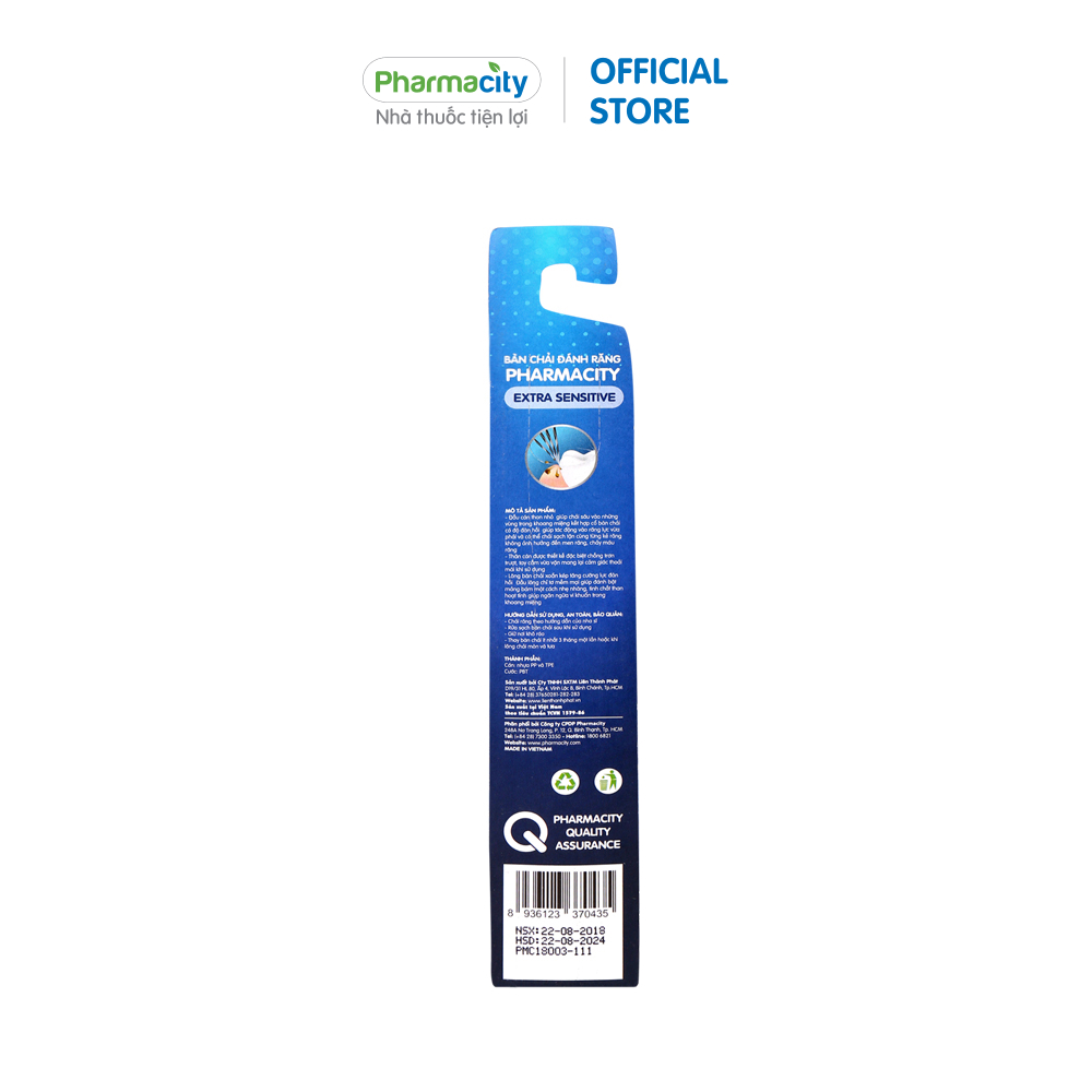 Bàn chải đánh răng cho răng siêu nhạy cảm Pharmacity Extra Sensitive