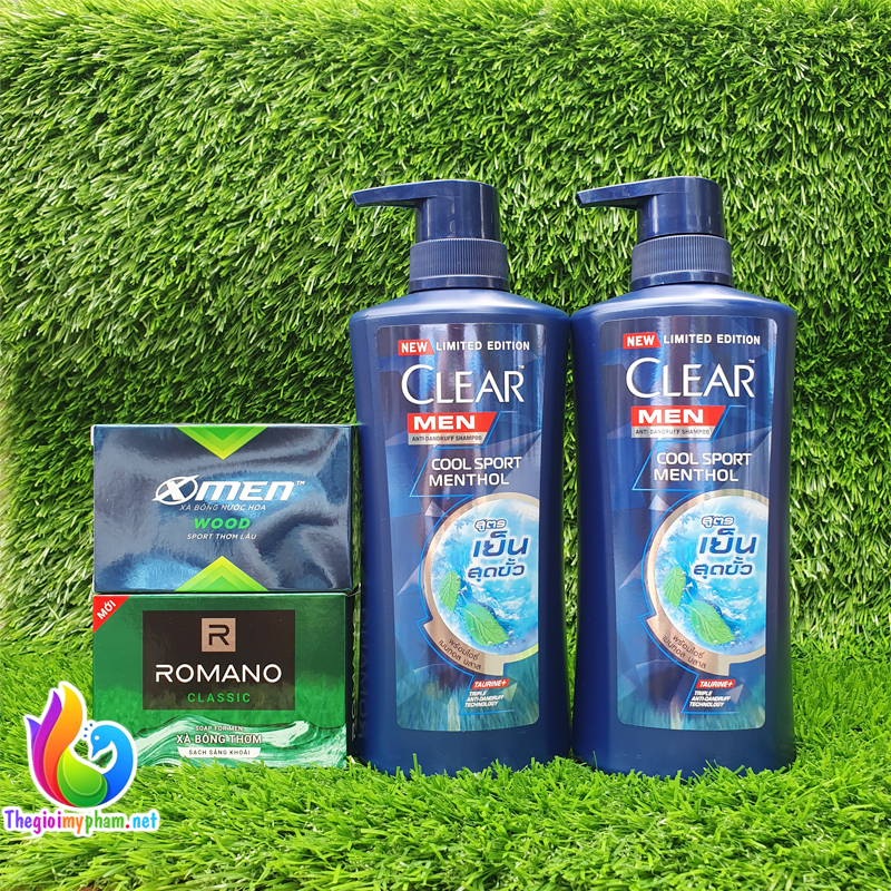 [Tặng Xà Bông]Combo 2 Dầu Gội Clear Men Thái Lan 390ml