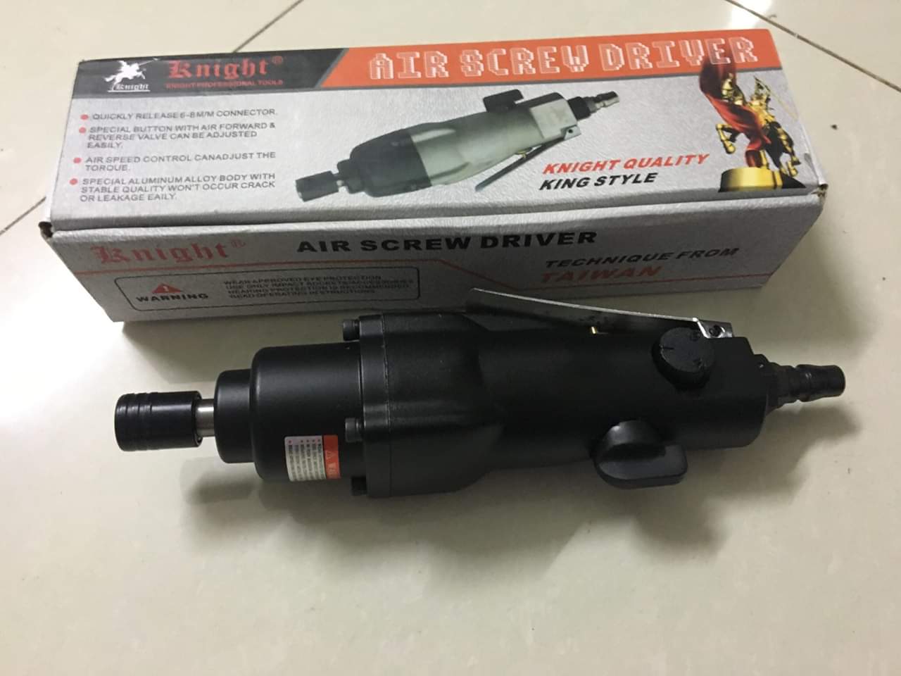 Máy bắn vít mini màu đen thương hiệu Knight Có Búa