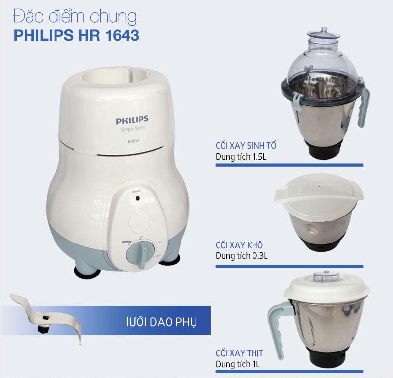 Máy xay đa năng Philips HL1643 - Hàng nhập khẩu