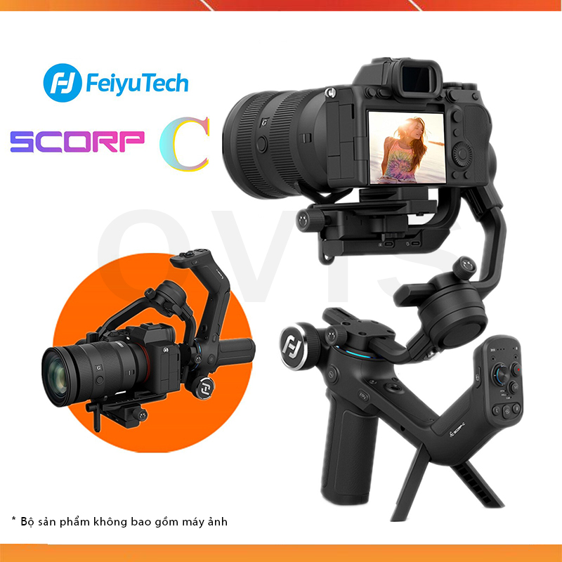 Feiyu scorp c - gimbal chống rung cho máy ảnh cỡ lớn, tải trọng 2.5kg, cho quay phim chụp hình chuyên nghiệp
