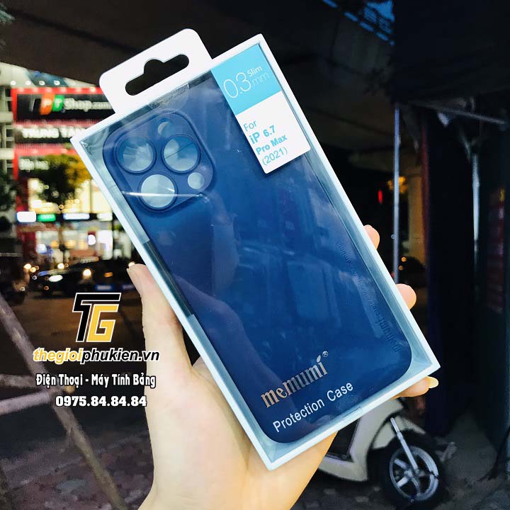 Ốp lưng nhám Memumi siêu mỏng 0,3 mm cho iPhone 13 Pro, 13 Pro Max
