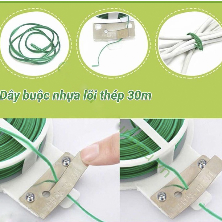 Cuộn dây thép bọc nhựa 30m Nhật Bản