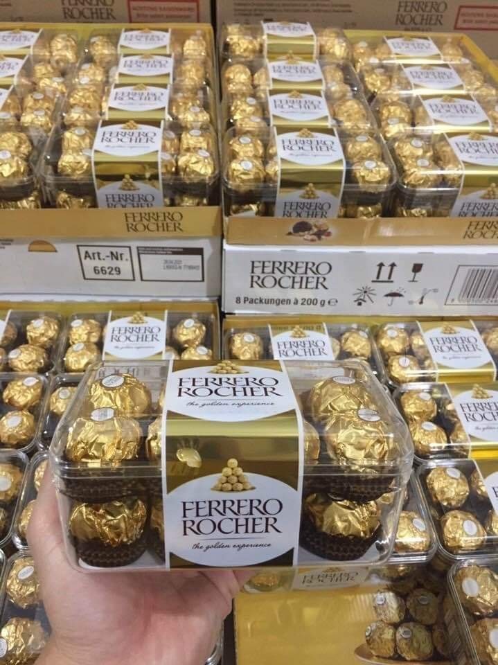 SOCOLA ROCHER ĐỨC - 16 VIÊN / 200G - CHOCOLATE FERRERO ROCHER