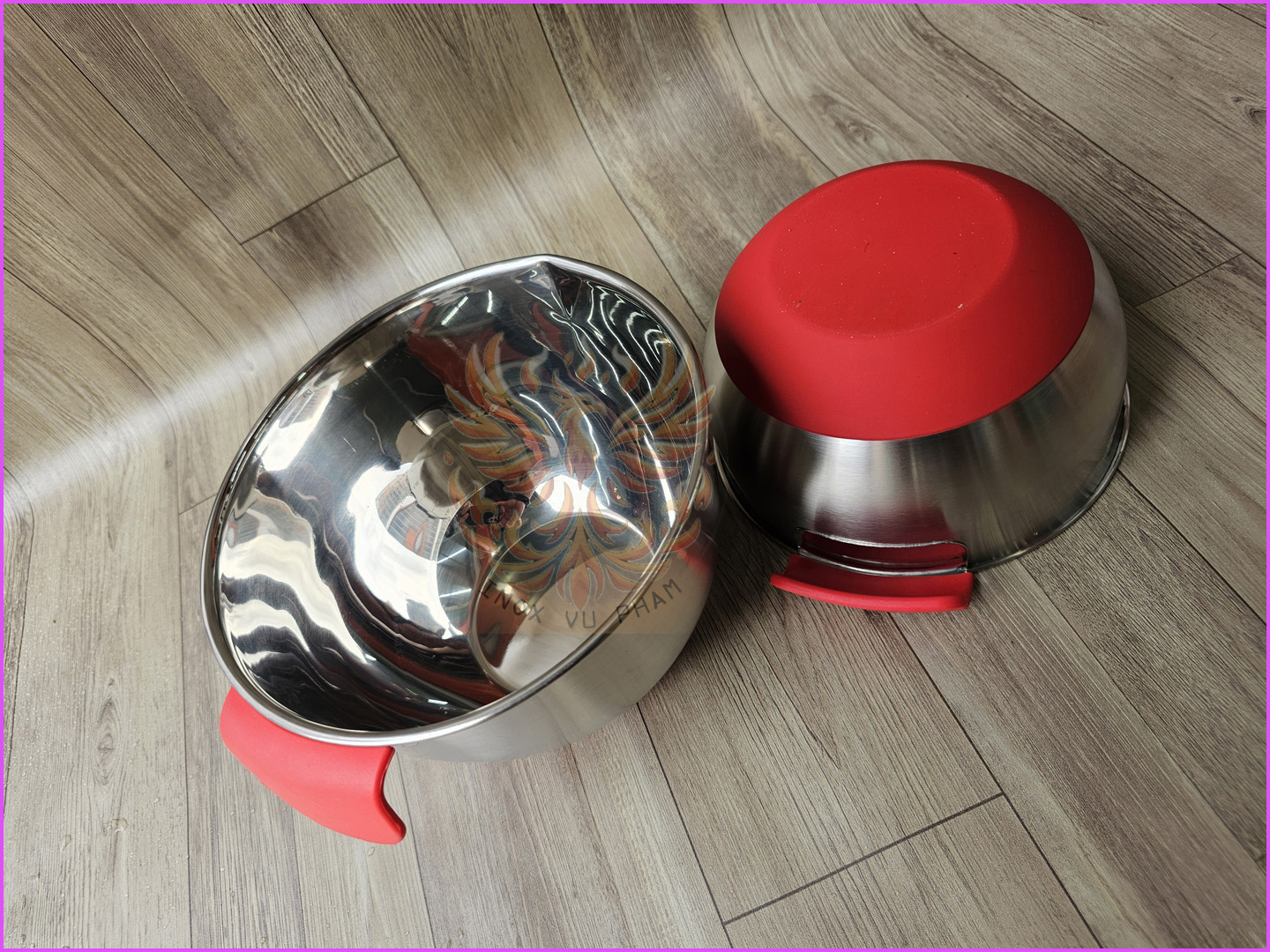 THỐ TRỘN BỘT,ĐÁNH TRỨNG INOX 304 CÓ ĐẾ CÓ QUAI ĐỦ SIZE (Ảnh thật shop tự chụp)