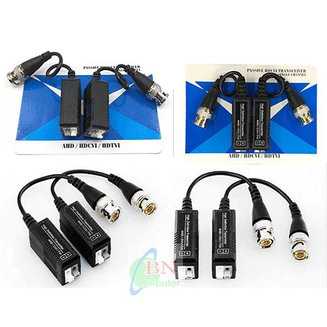 Cặp Jack balun 5MP thi công camera