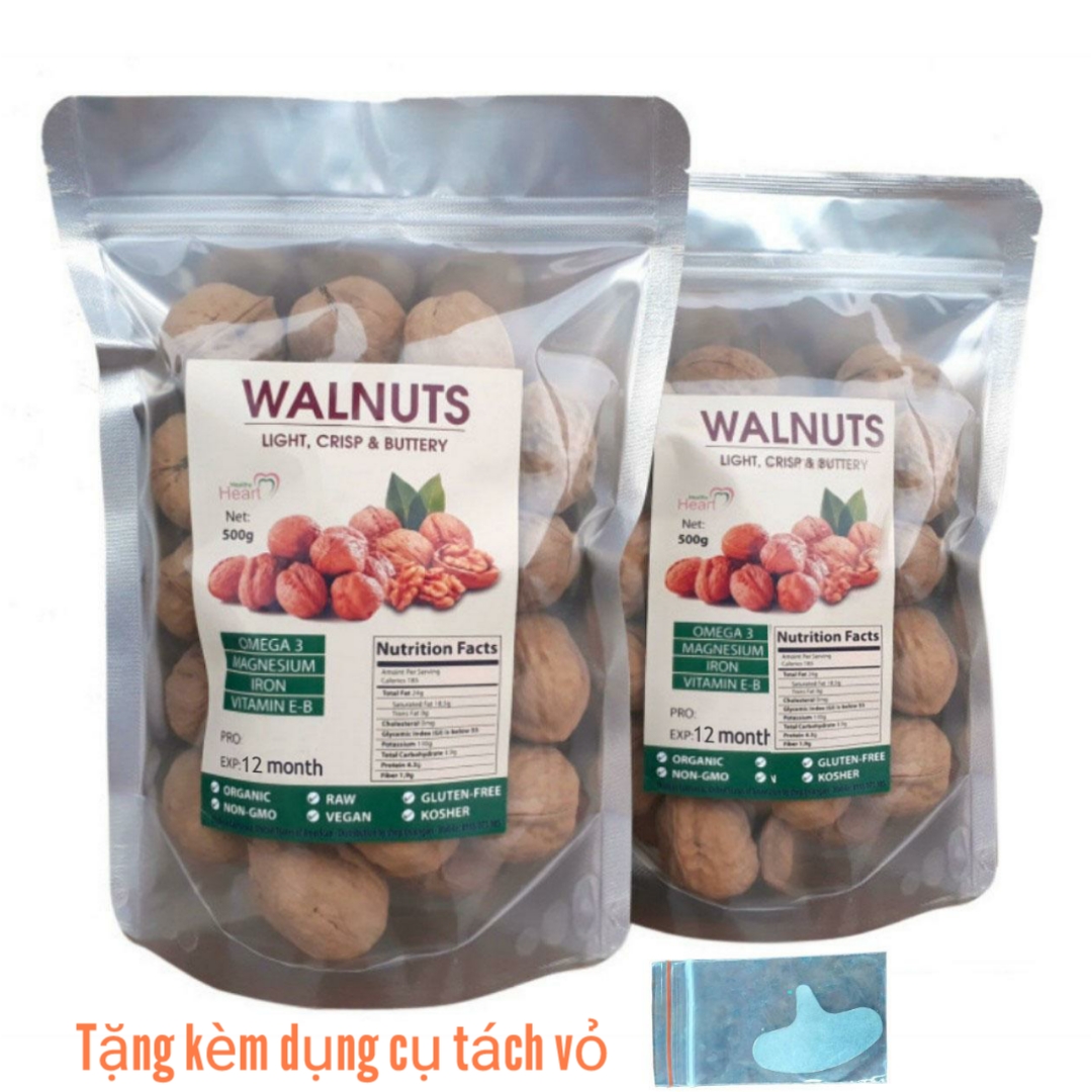 Quả óc chó Mỹ loại mỏng vỏ _Túi 500g
