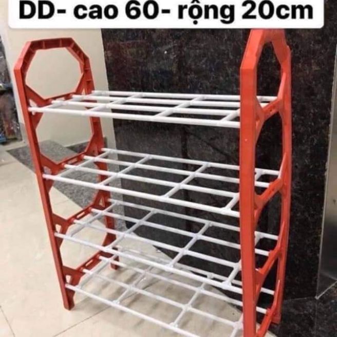 kệ giày dép 4 tầng nhựa