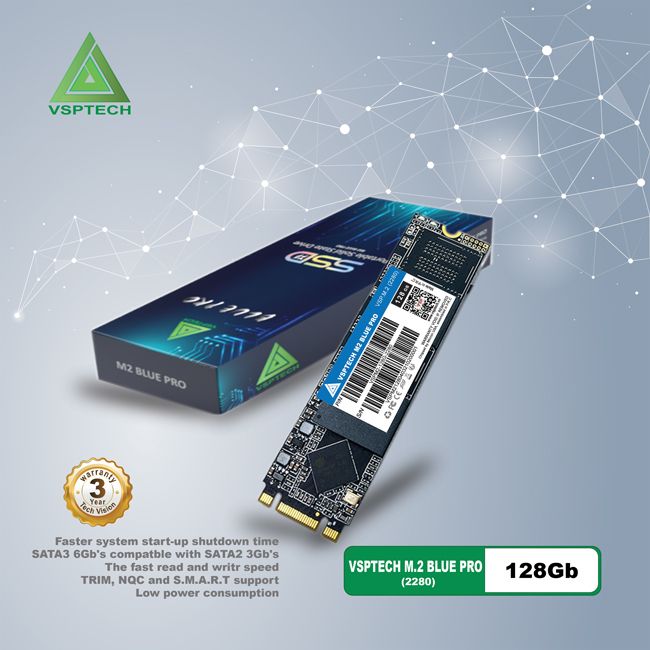 Ổ cứng ssd vsptech blue pro m.2 128gb - 512gb