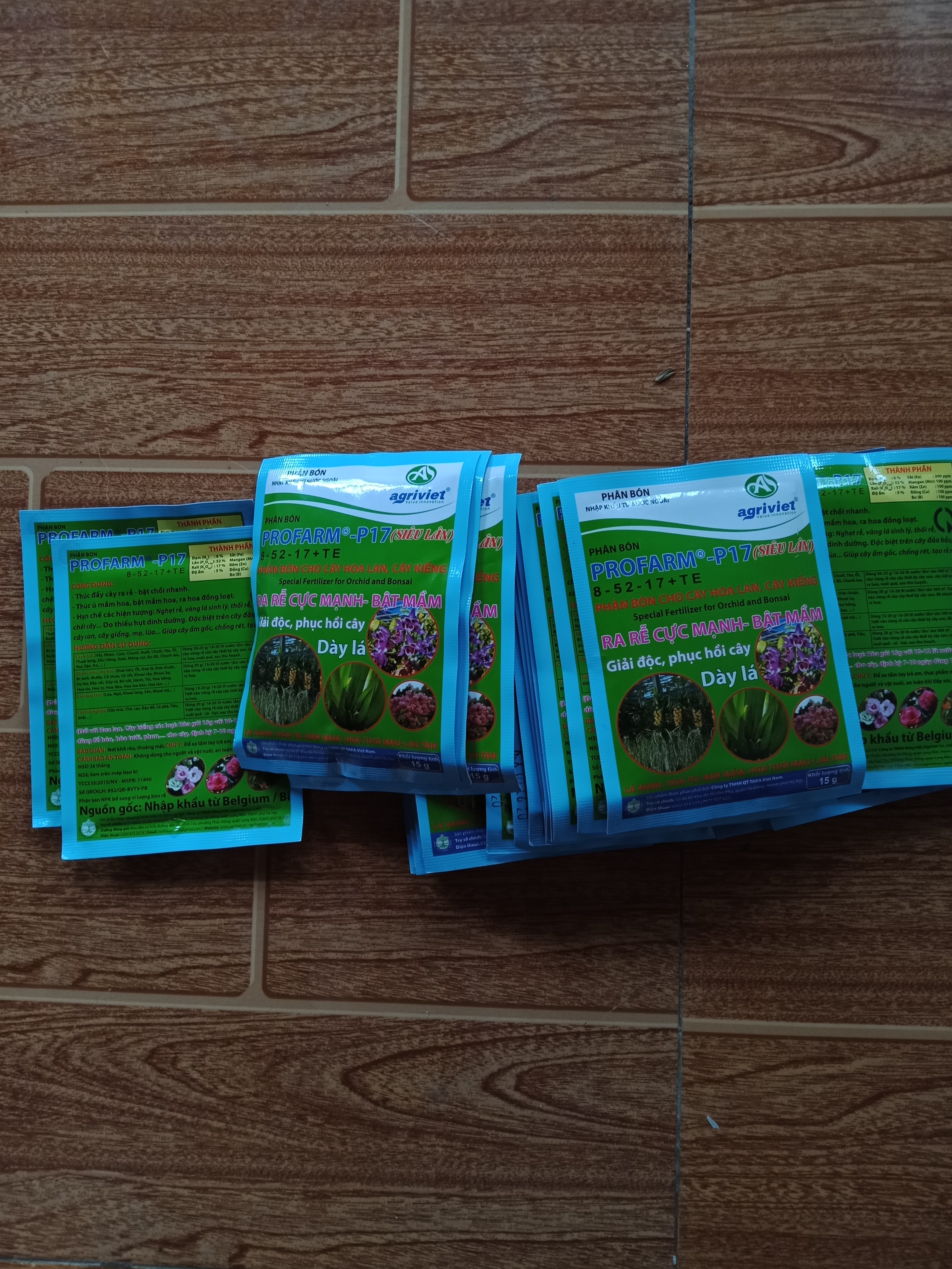 phân bón Profarm - P17(siêu lân) dành cho hoa lan, cây kiểng
