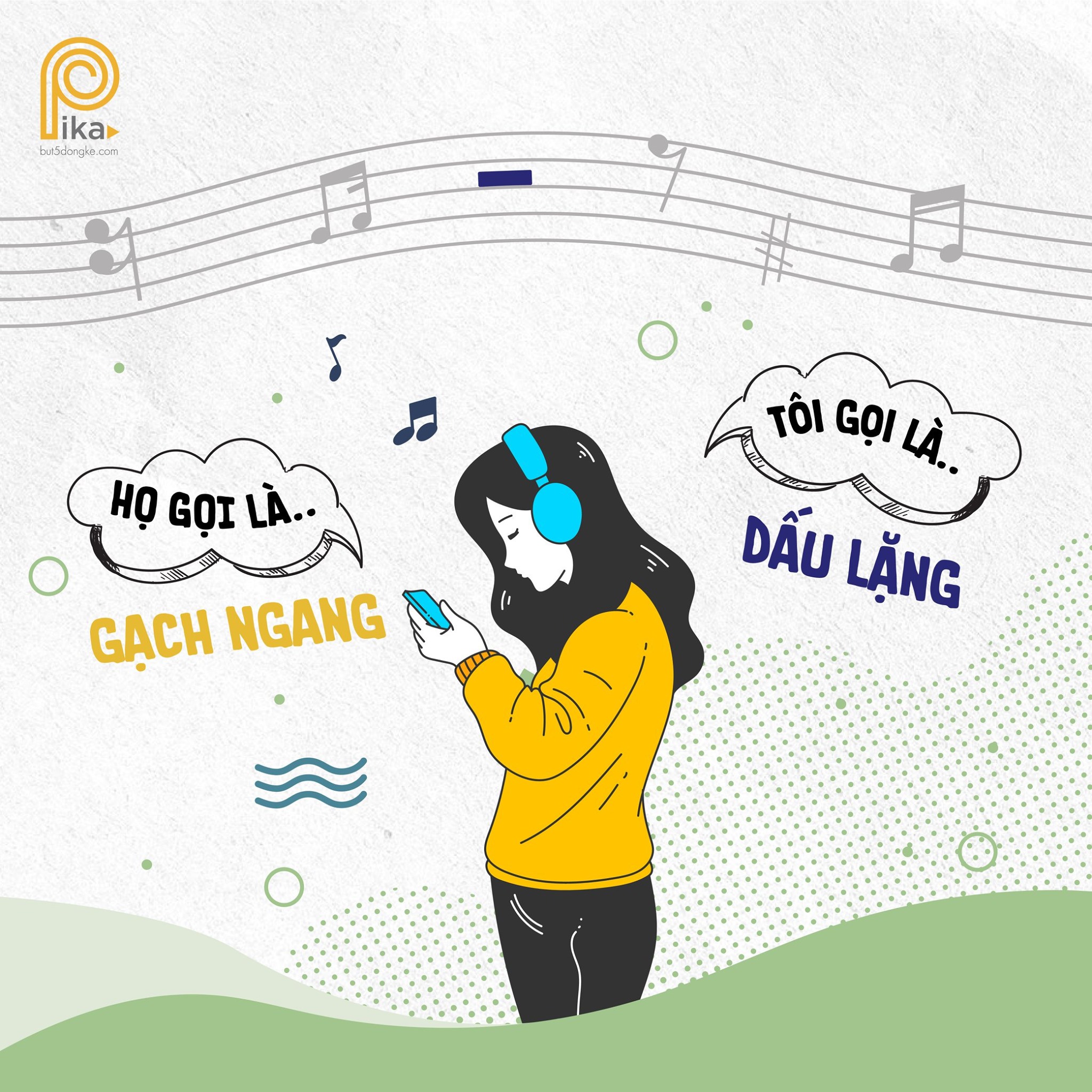 BÚT 5 DÒNG KẺ PIKA - TÍM