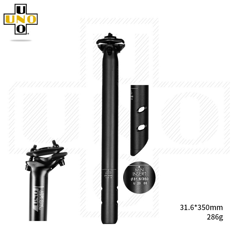Cốt yên xe đạp uno nhôm đường kính 27.2 / 30.9 / 31.6 dài 350mm