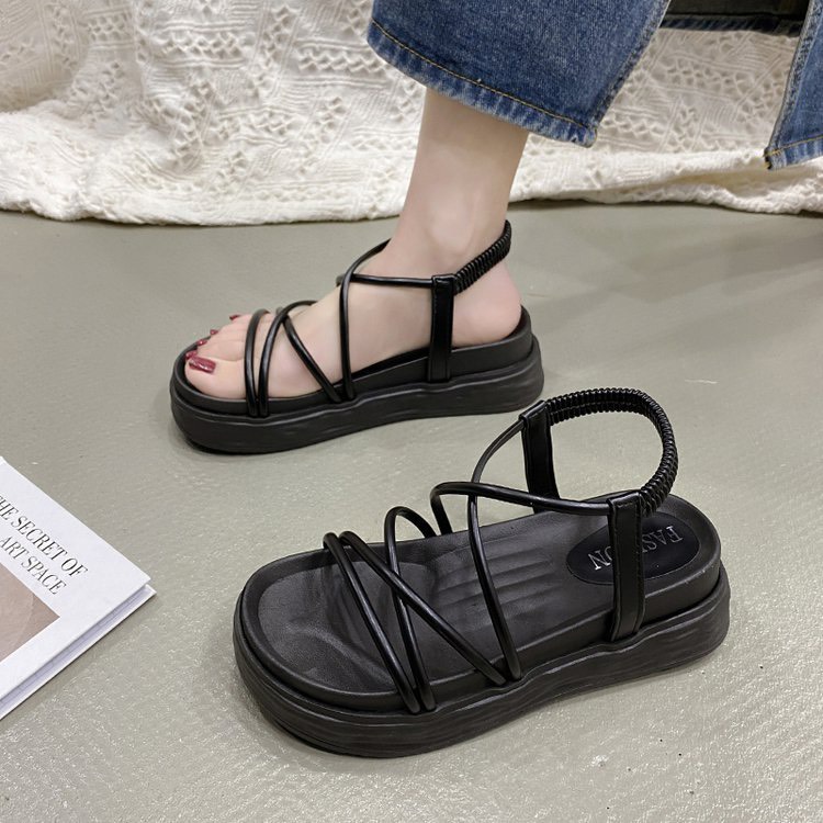 HOÀN TIỀN 15% - Giày sandal nữ dây mảnh đế độn 5cm cực xinh xăng đan quai hậu đi học đi chơi bền đẹp