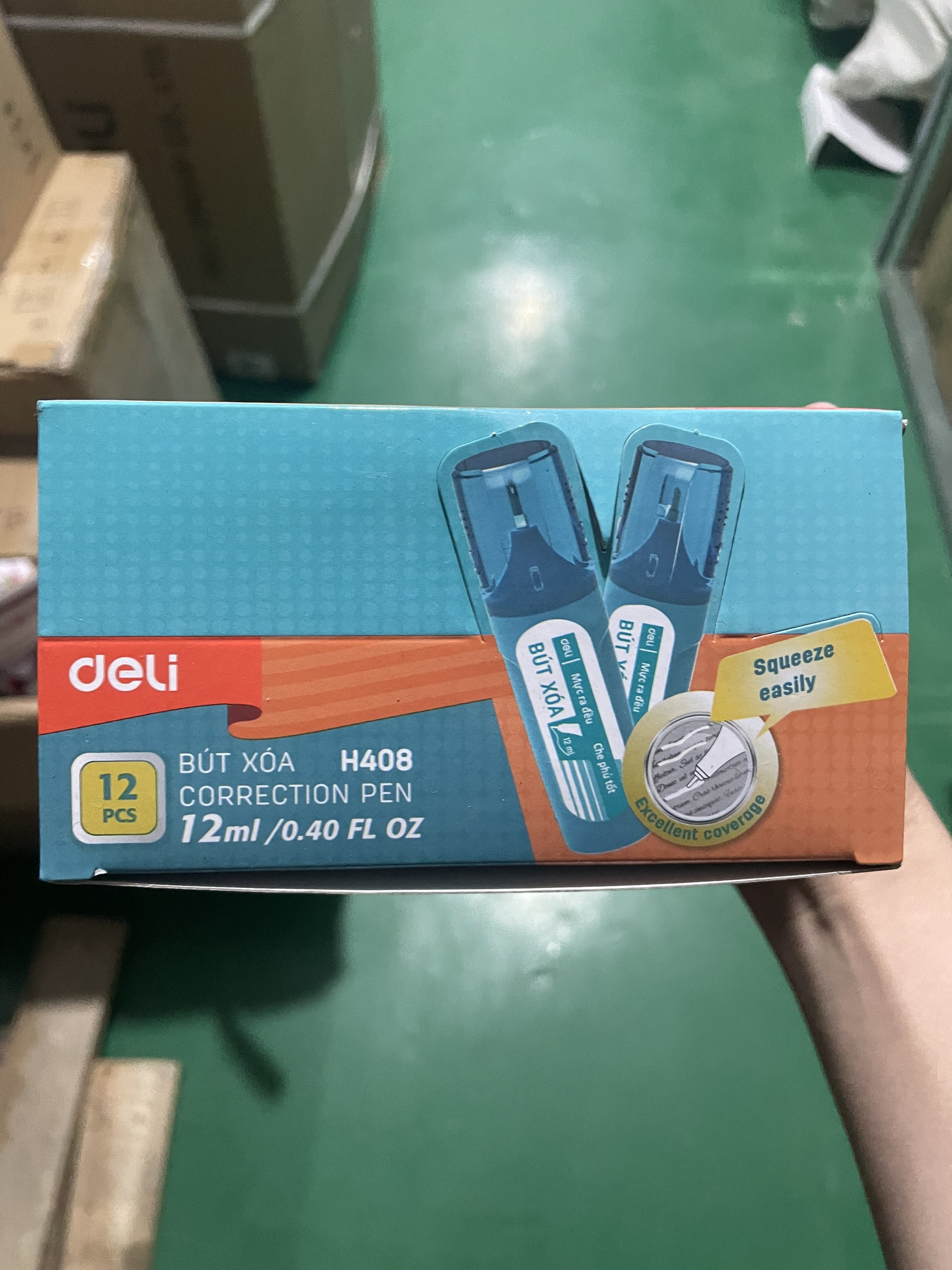 Bút Xóa Nước Thân Dẹp 12 ml - Deli CH408