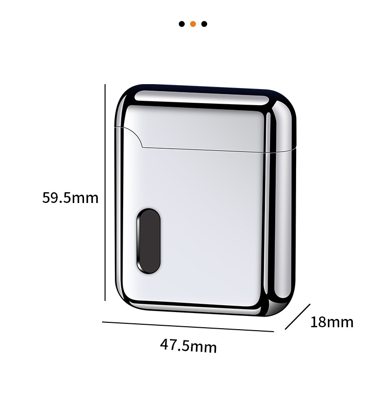 Bật lửa sạc điện dùng ga bạc bóng M902 fullbox
