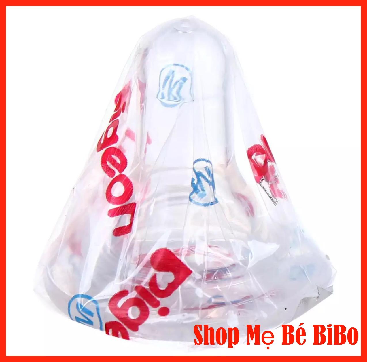[HCM]Combo 10 Núm Vú Cổ Hẹp Pigeon Silicon Núm Vú Trắng Tiêu Chuẩn, Cho Bình Sữa Cổ Hẹp
