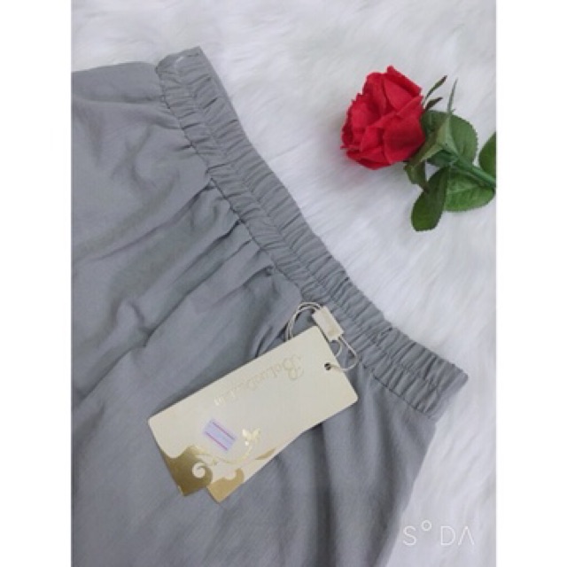 quần baggy đũi dáng lỡ 3 màu mềm mát