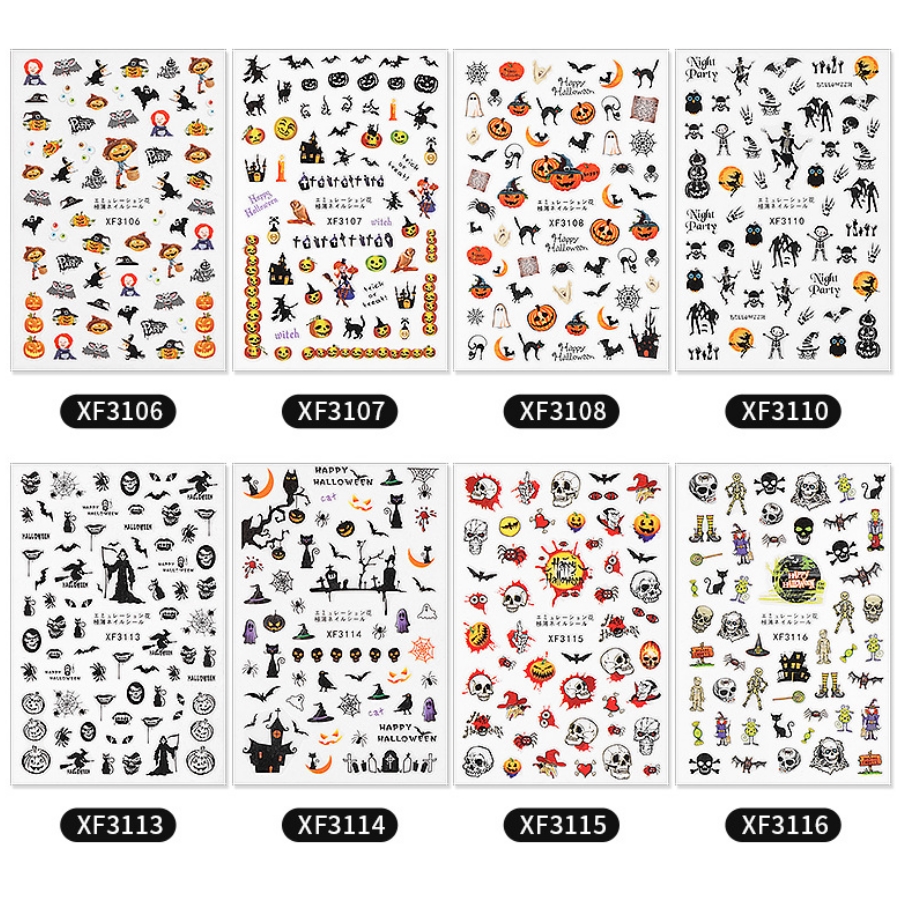 [HCM]Nail sticker dán móng Halloween