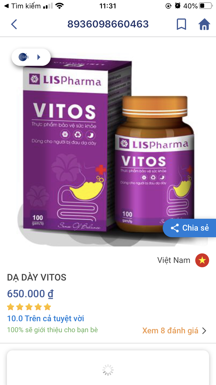 DẠ DÀY VITOS