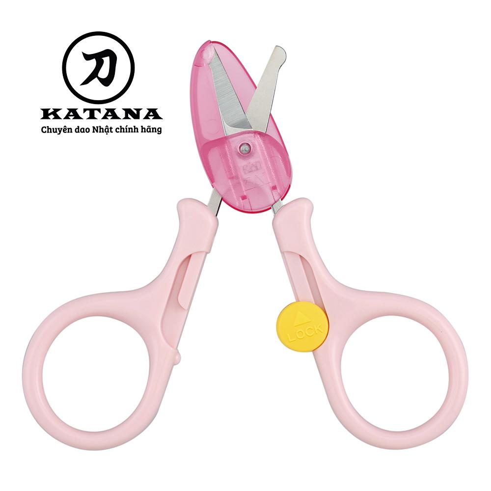 Kéo cắt móng tay cao cấp Nhật trẻ em KAI KF0113 (màu hồng)
