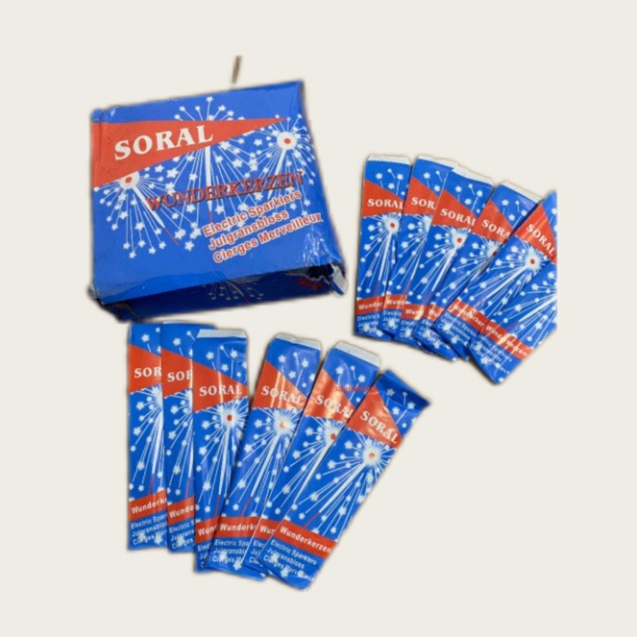 Pháo sinh nhật - Pháo cây phát sáng túi 10 que - Smart baby