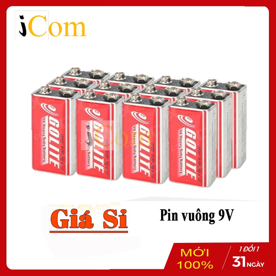 Hộp 10 Viên Pin Khối 9V Goltoe