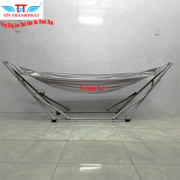 Võng Xếp Thép Sơn Tĩnh Điện Tín Thành Phát – Khung võng dày Chắc Chắn, chống trượt, lưới võng thoáng mát