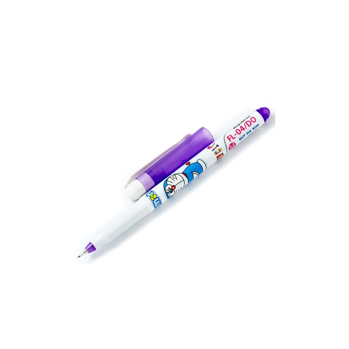 Bút Lông Kim Thiên Long TP-FL04/DO Ngòi 0.3mm Mực Tím Hộp 10 Bút