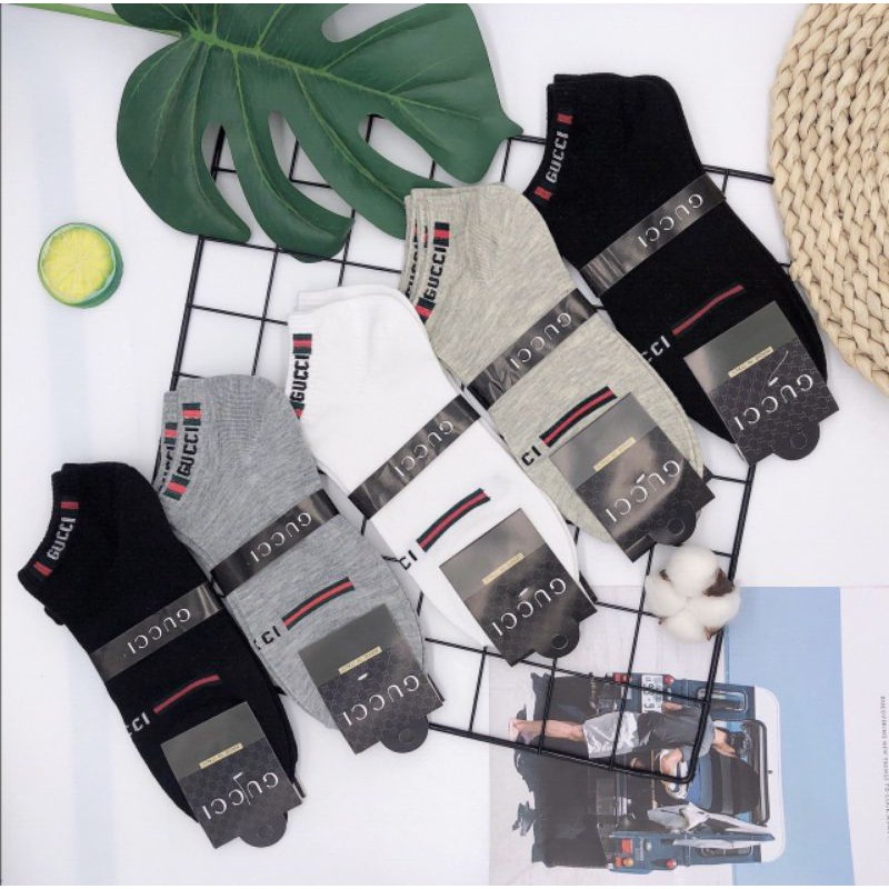 Combo 10 đôi tất nam cổ ngắn gucci