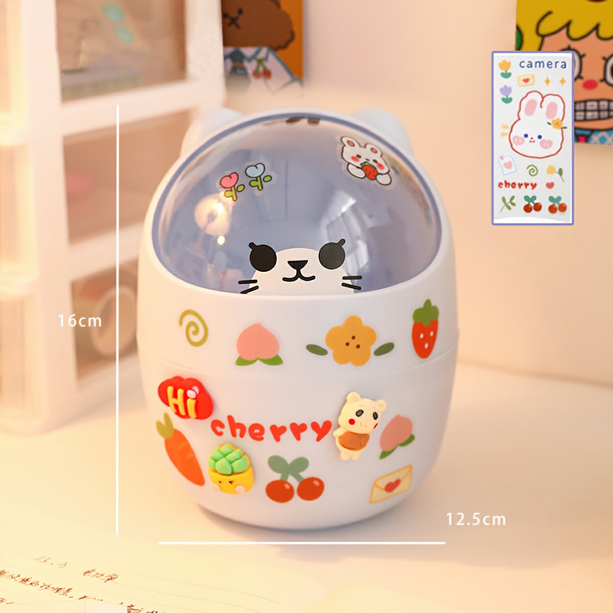 Thùng Rác Mini ( Tặng Kèm Sticker ) BEAU4