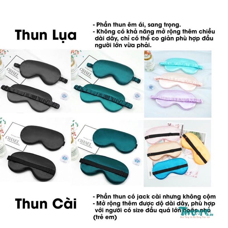 Bịt mắt ngủ Lụa cao cấp