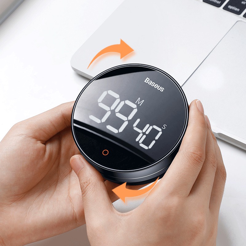 Đồng hồ hẹn giờ đếm ngược Baseus Heyo Rotation LED Countdown Timer