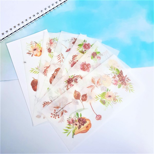 [HCM]Bộ 6 Tấm Sticker Hoa Dại