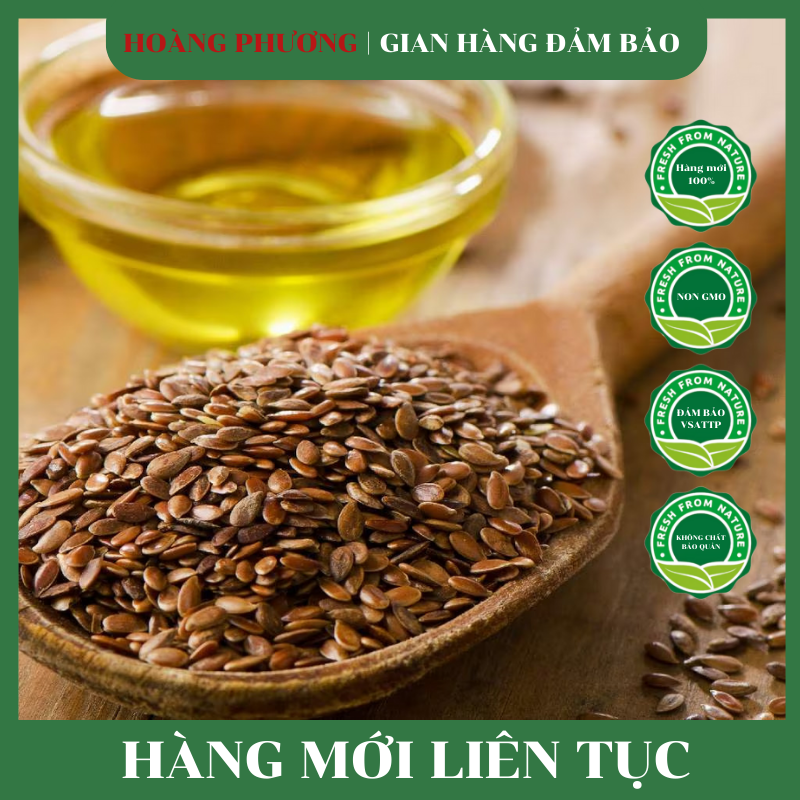 Hạt Lanh Ủ Tóc Canada 500G - Hạt Dinh Dưỡng Hoàng Phương
