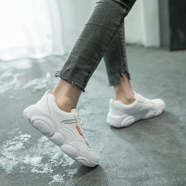 2K09 Giày da PU JEANS WEAR đế gấu - ẢNH THẬT