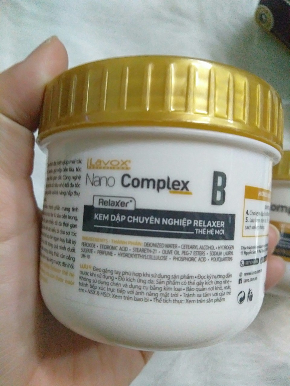 Bộ duỗi tóc lavox nano complex 150ml