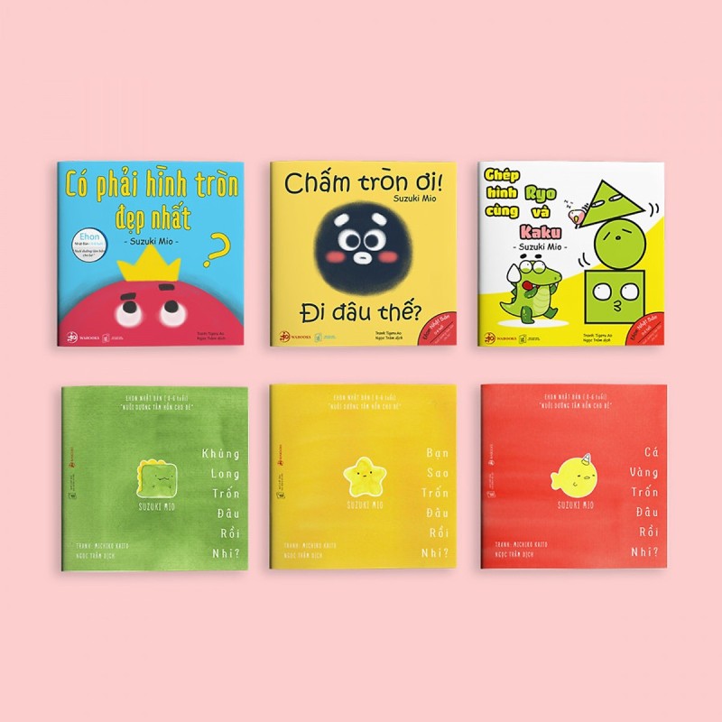 Mua Combo 6 cuốn Ehon Điều kỳ diệu của Hình khối và Đi Đâu Thế? - Cho bé 0-6 tuổi