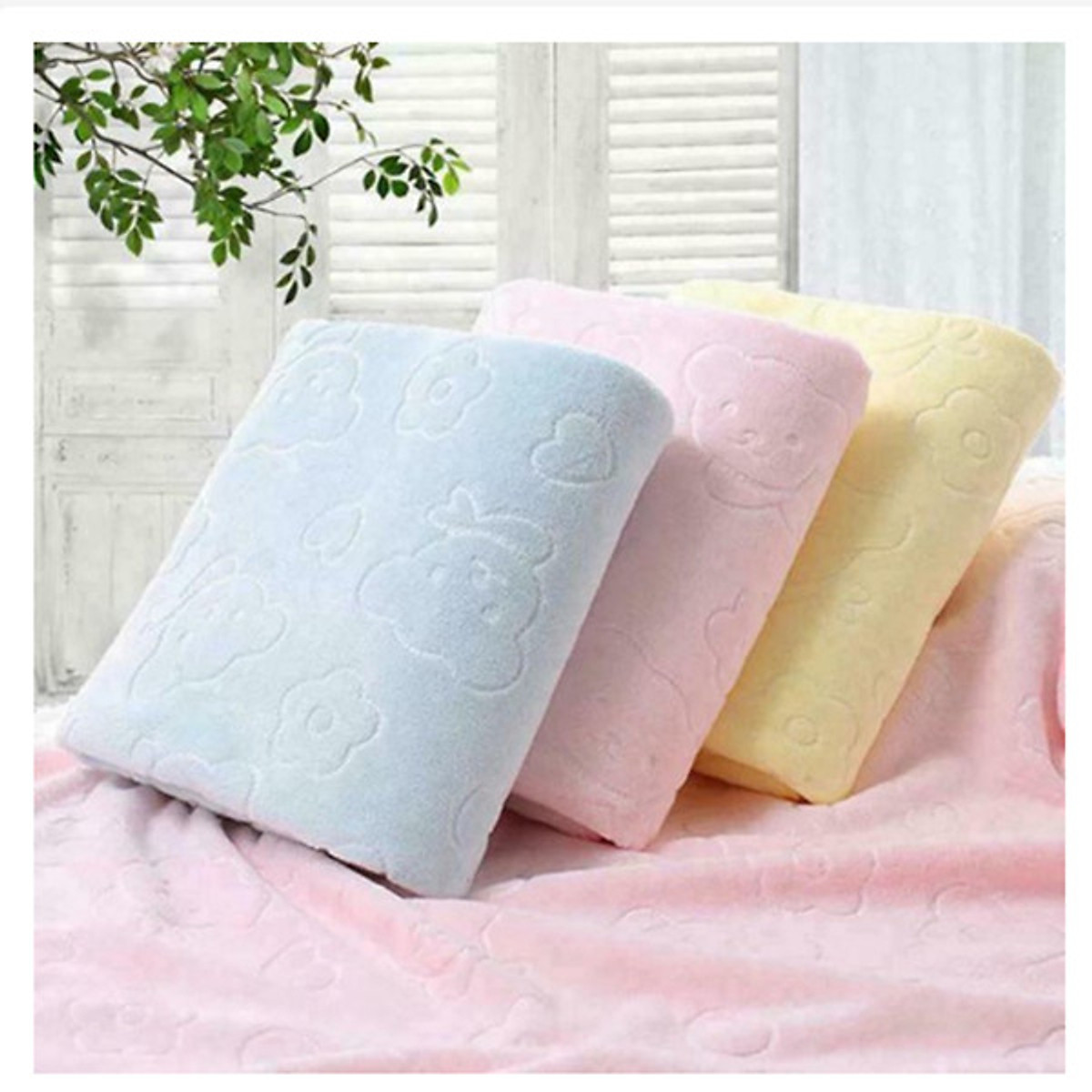 Combo 3 Khăn Tắm Xuất Nhật 140 X 70 Cm (Màu Ngẫu Nhiên)