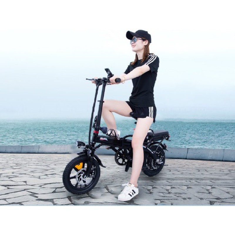 Mua Xe đạp điện mini gấp gọn cao cấp hummer 5 giảm sóc