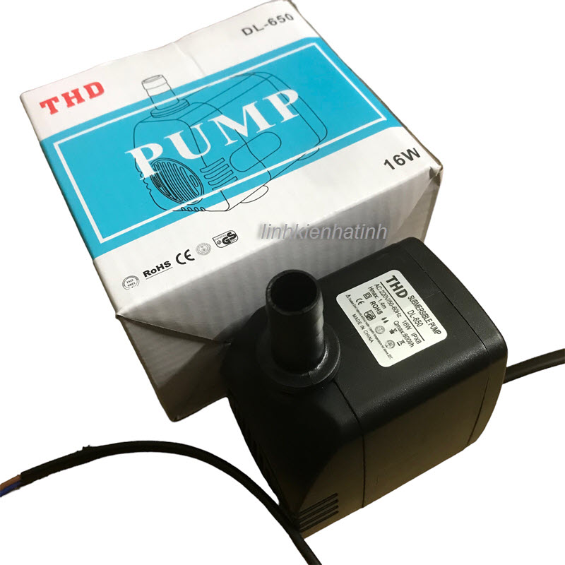 Bơm quạt điều hòa bơm quạt hơi nước bơm bể cá 220v ac bơm 16w 800l/h thd