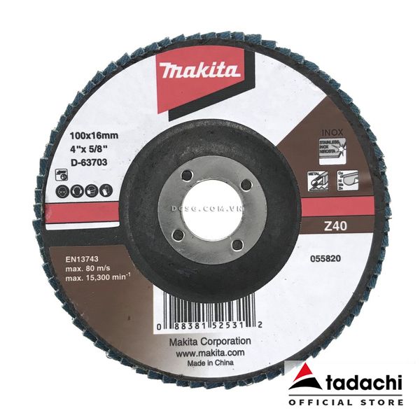 Nhám xếp 100mm z40 makita d-63703